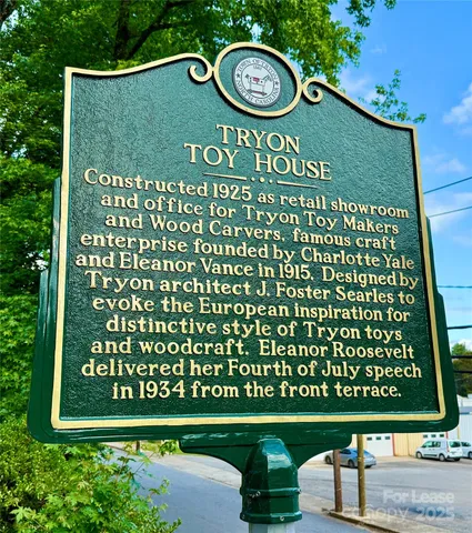 a sign on the side of a building