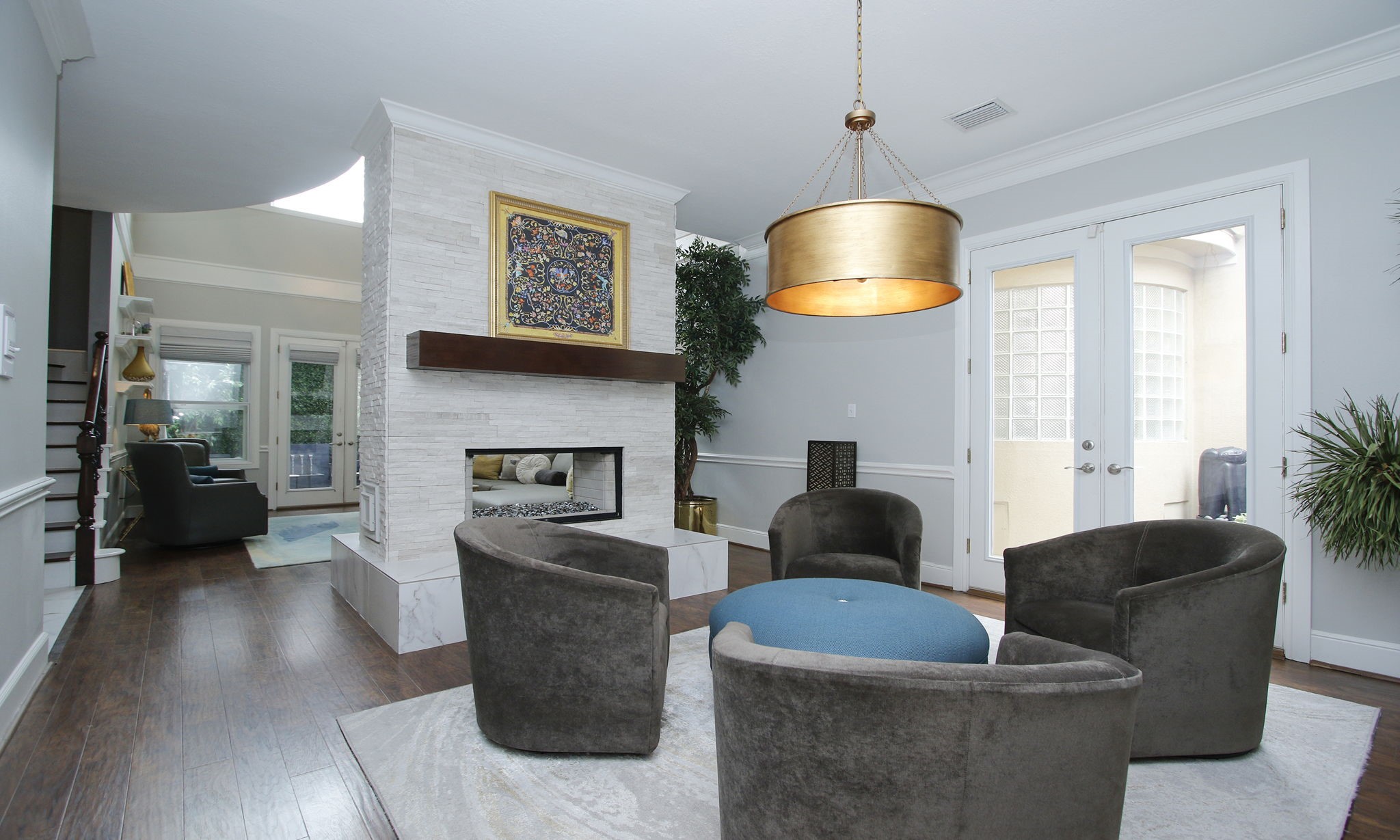 16610 Manningtree Lane Spring, TX 77379 - Photo 14 of 50 The formal dining room is a wonderful additional living space on the other side of the fireplace.