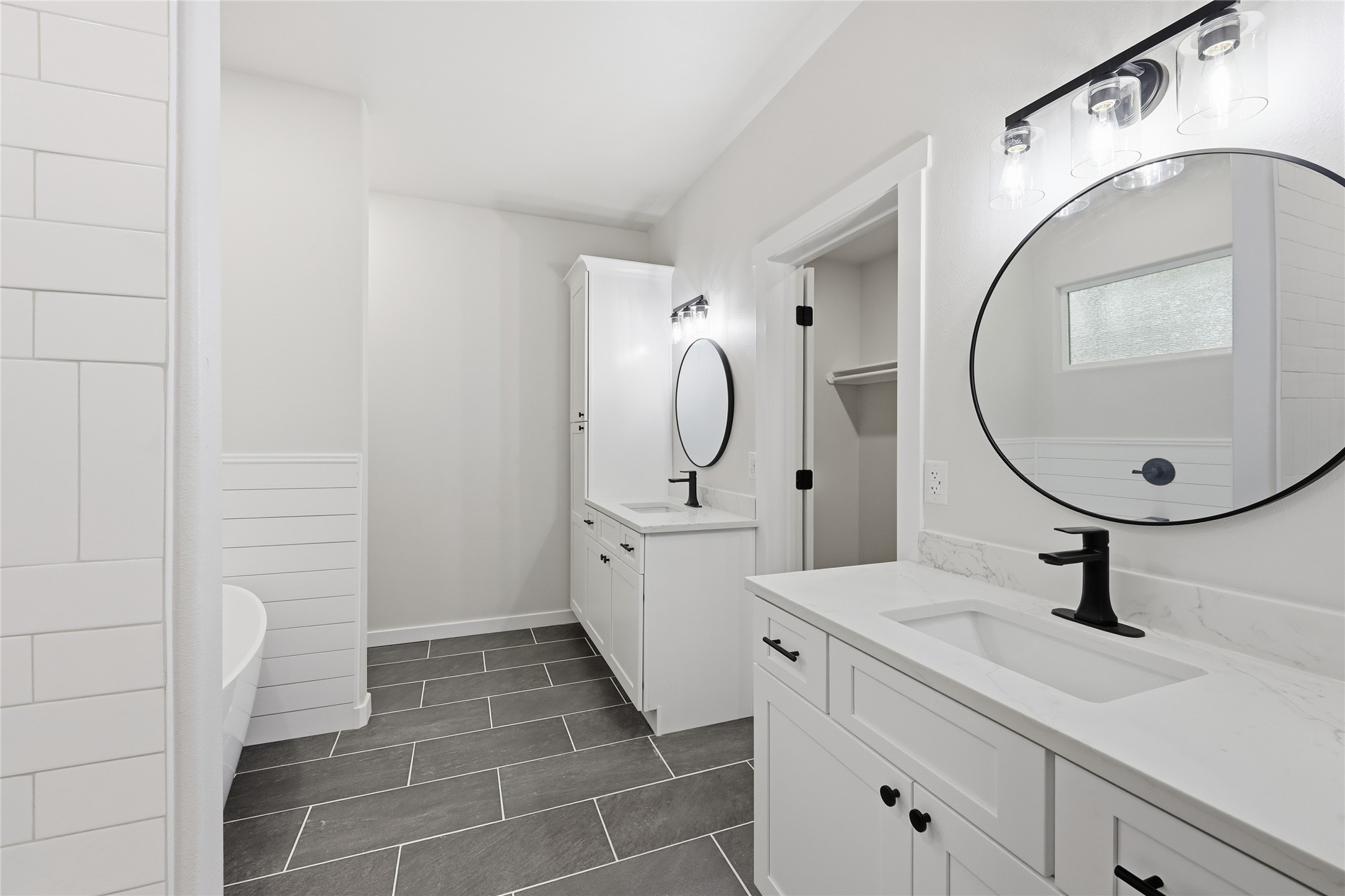 235 Dogwood Road Brookeland, TX 75931 - Photo 14 of 35 a bathroom with a sink a toilet and a mirror