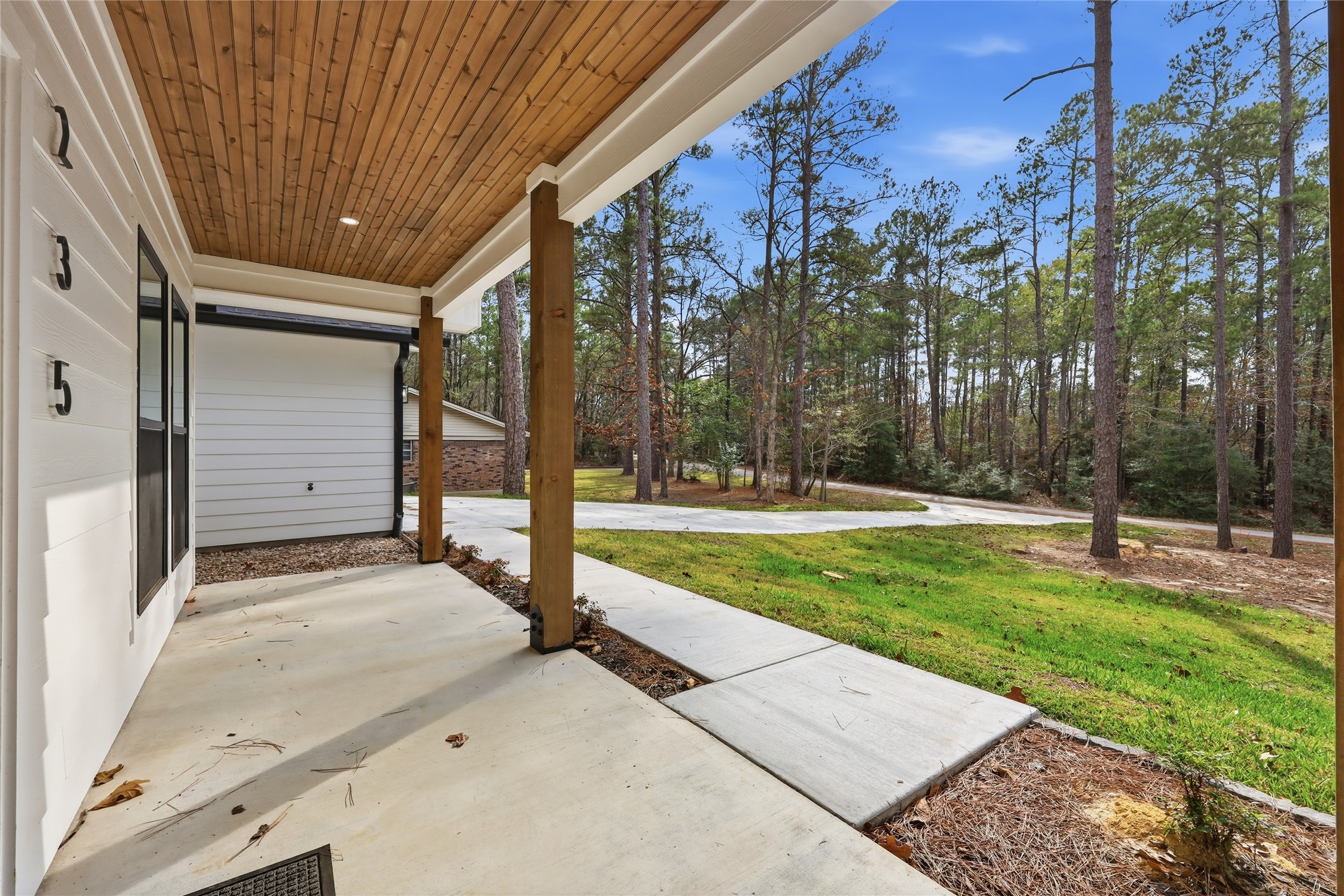 235 Dogwood Road Brookeland, TX 75931 - Photo 28 of 35 a view of backyard with large trees