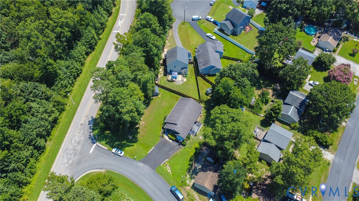 14006 Hackberry Road Chester, VA 23836 - Photo 36 of 41 an aerial view of a house with a yard and garden