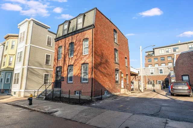a view of a building with many windows