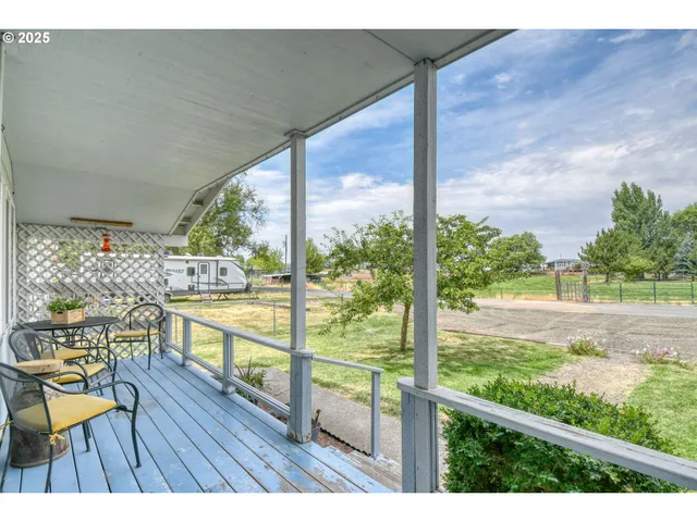 a view of a city from a balcony