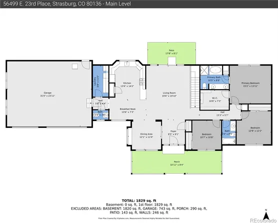 $554,700 | 56499 East 23rd Place, Strasburg, CO 80136