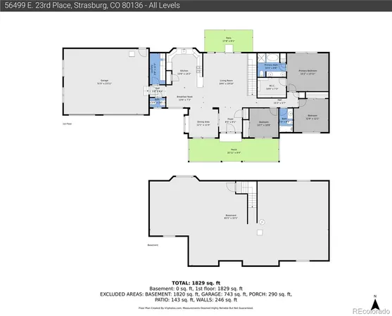 $554,700 | 56499 East 23rd Place, Strasburg, CO 80136