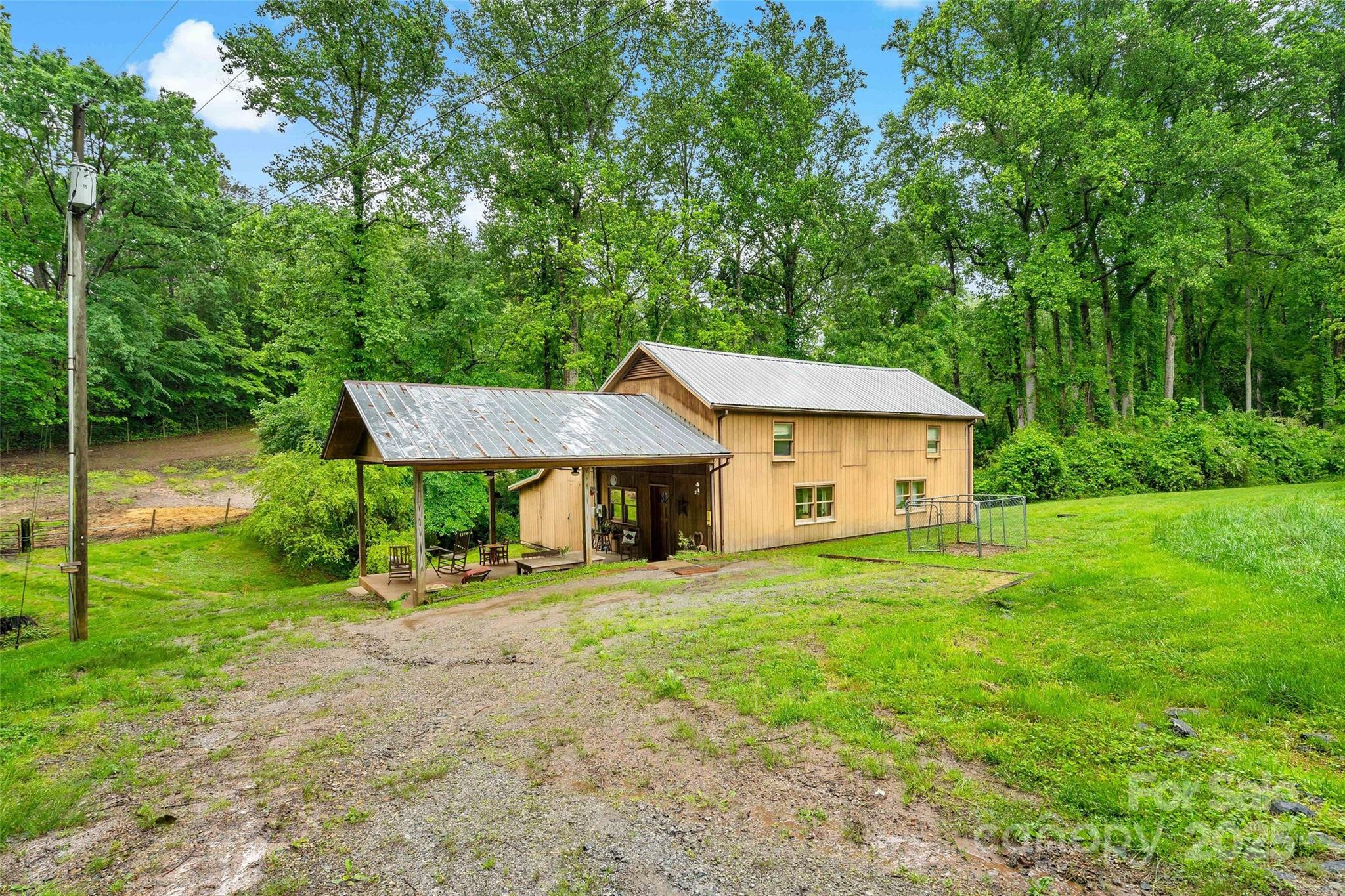 a house with a outdoor space