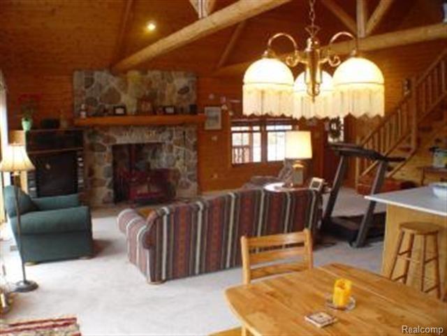 Great Room w/ stone fireplace