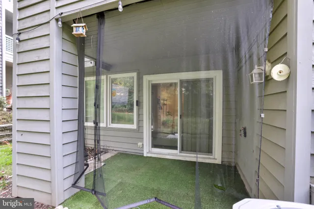 a view of a door of the house