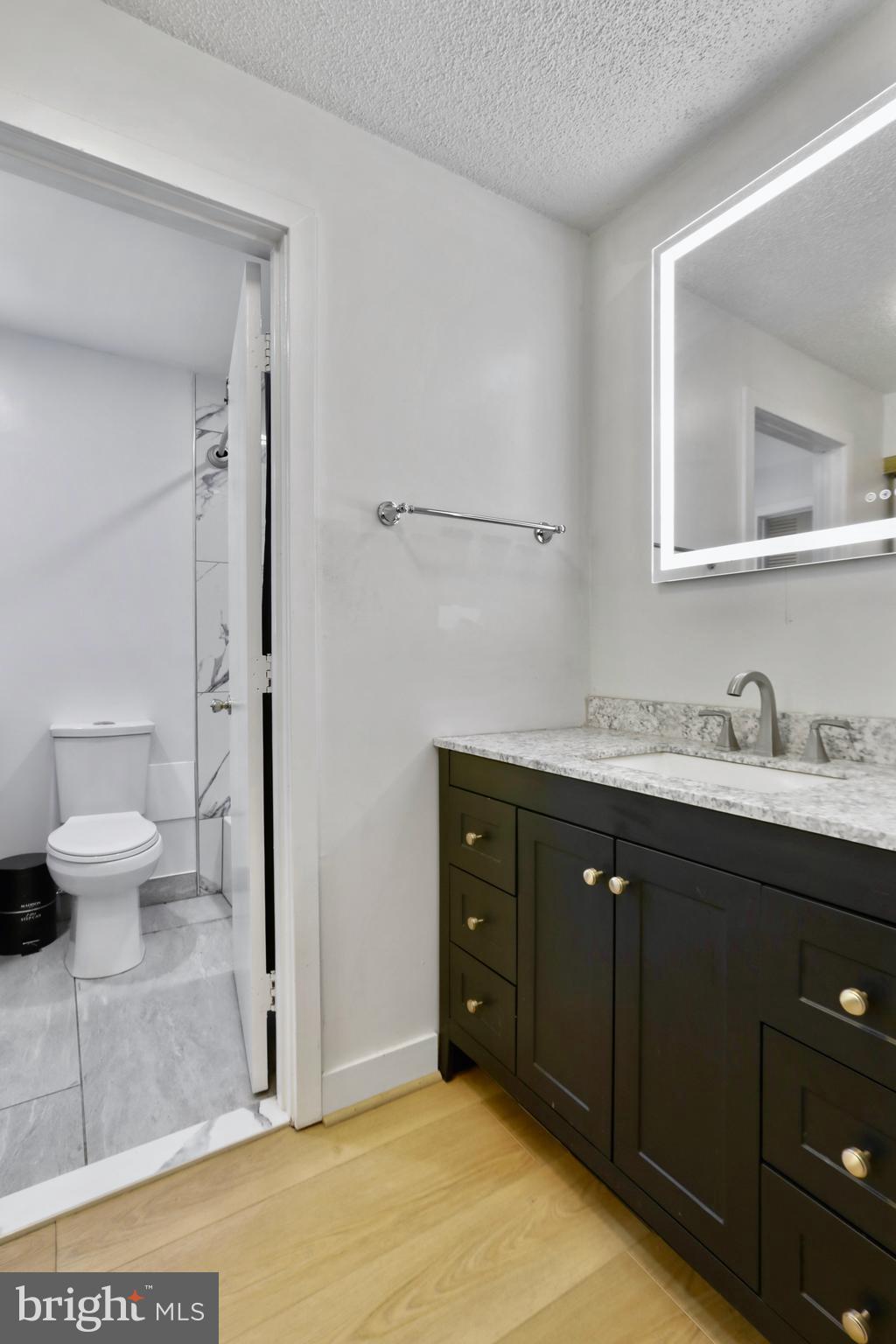 11723 Summerchase Circle Reston, VA 20194 - Photo 10 of 22 a spacious bathroom with a granite countertop sink toilet and shower