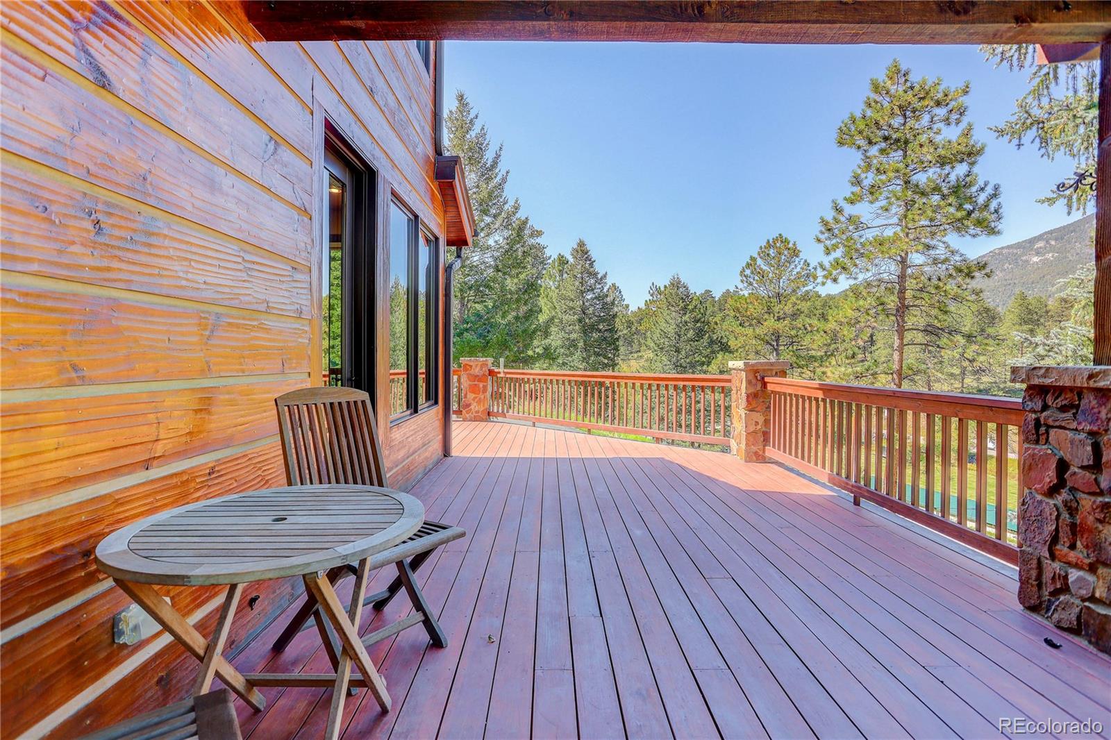 92 Whiskey Jay Hill Road Evergreen, CO 80439 - Photo 13 of 45 a view of balcony with furniture