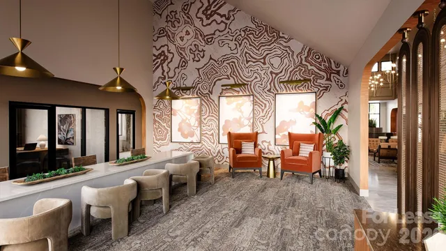 a very nice looking room with a large window and furniture