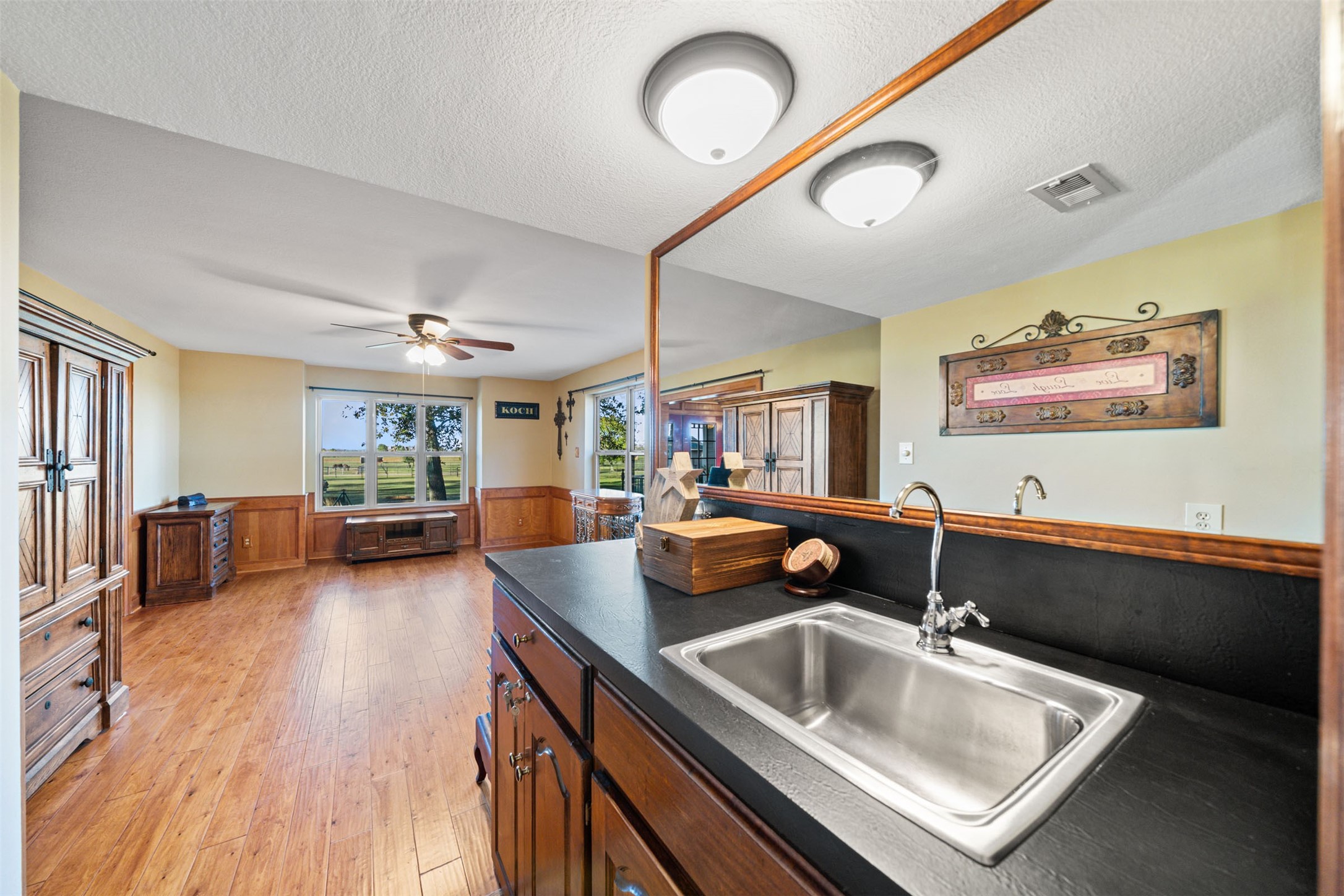 25948 Nelson Road Hempstead, TX 77445 - Photo 16 of 50 a kitchen with sink and view of living room