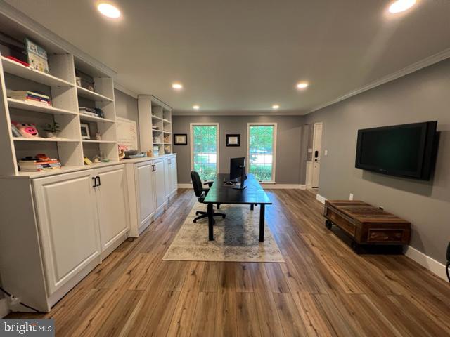 8330 Patapsco Road Pasadena, MD 21122 - Photo 20 of 61 Living Room With Built Ins Currently an Office
