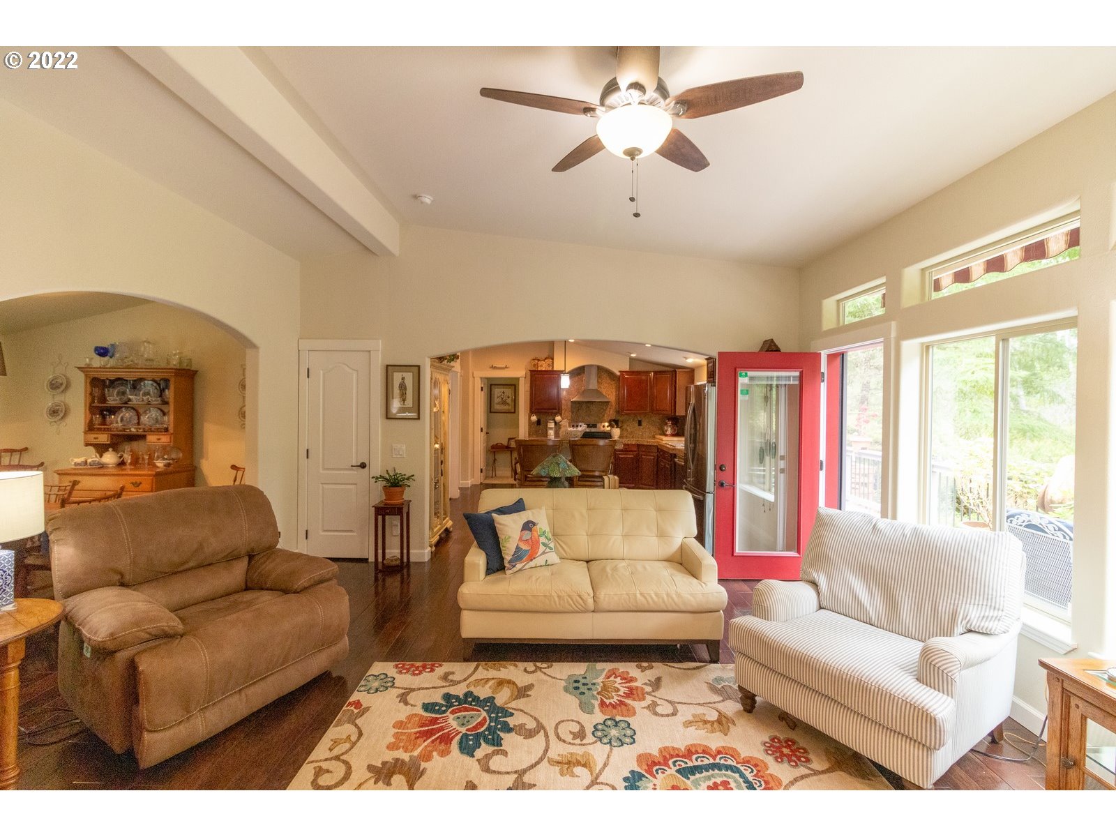 5732 Nicholson Road Florence, OR 97439 - Photo 10 of 31 a living room with furniture and a large window