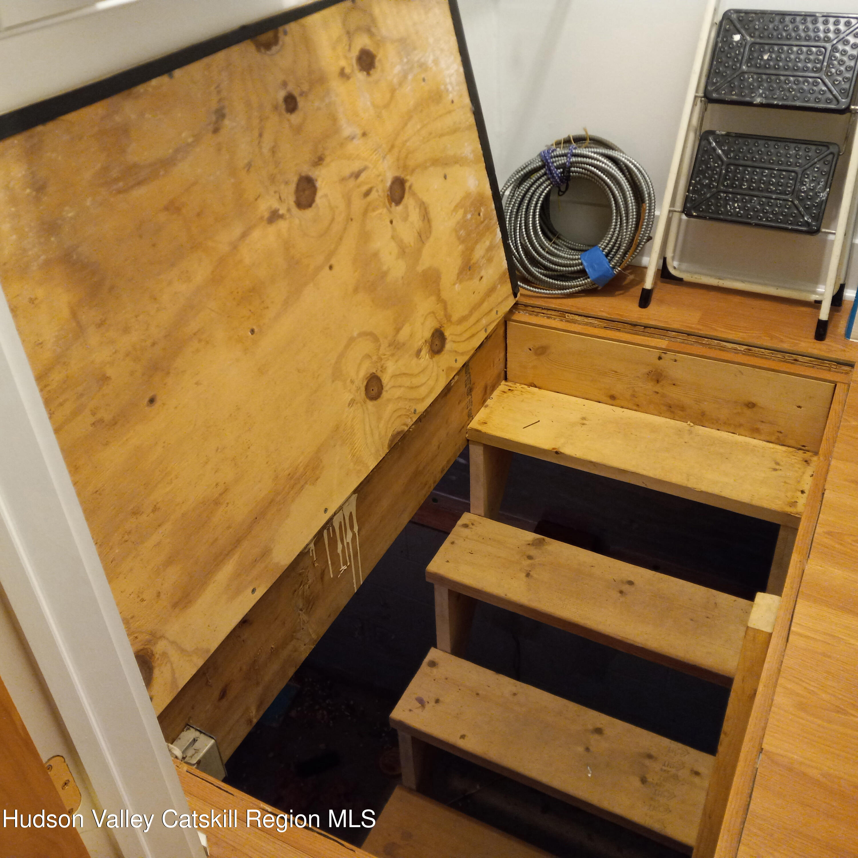 189 Peck Road Windham, NY 12454 - Photo 16 of 20 BasementStepsInCloset - Copy