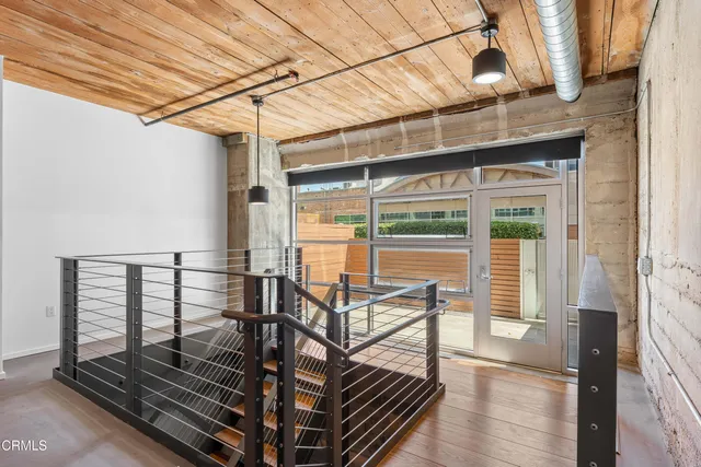 a balcony view with a outdoor space