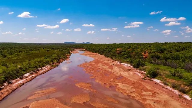 a view of city and lake