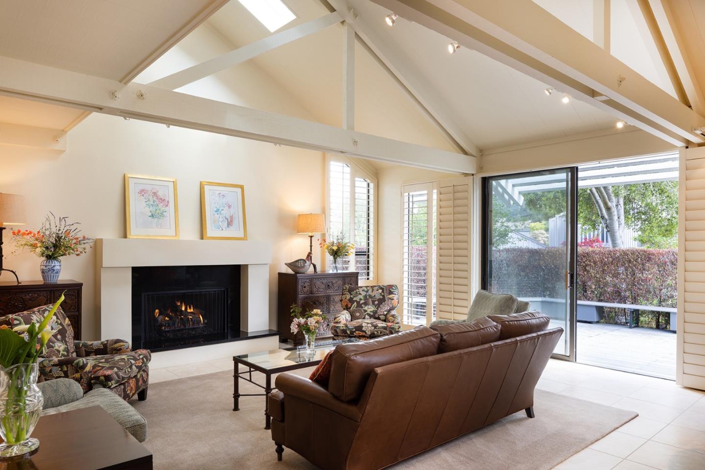 9621 Homestead Road Carmel, CA 93923 - Photo 3 of 30 a living room with furniture and a fireplace