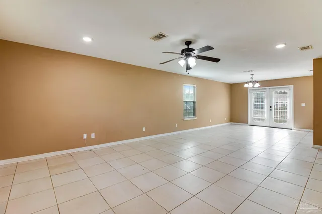 a view of an empty room