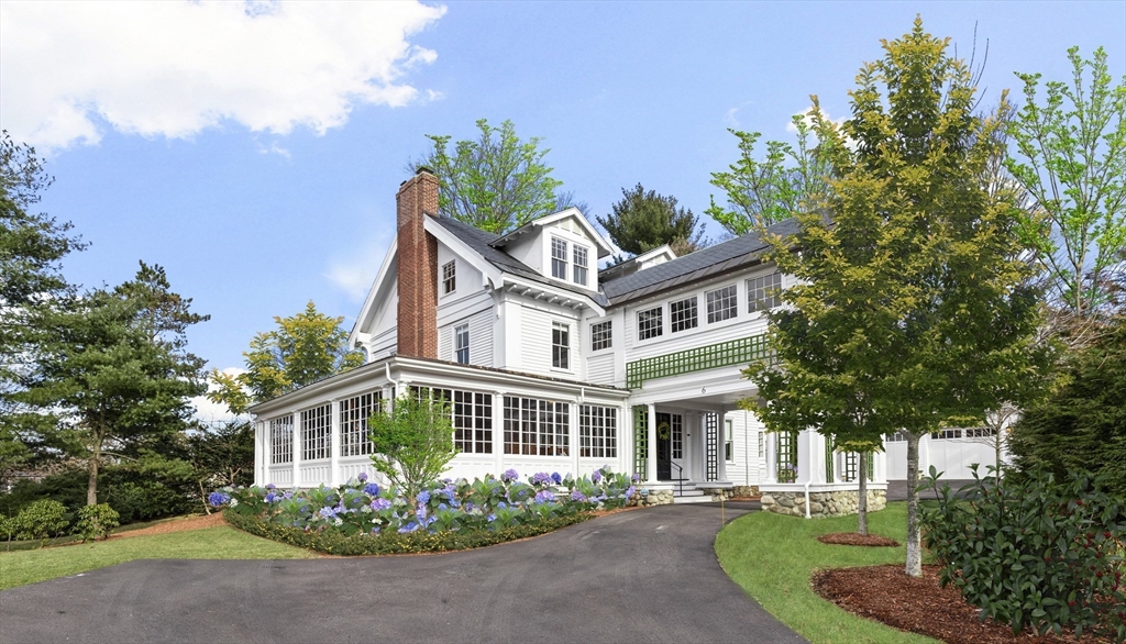 6 Hayes Avenue Lexington, MA 02420 - Photo 1 of 34 a front view of a house with a garden