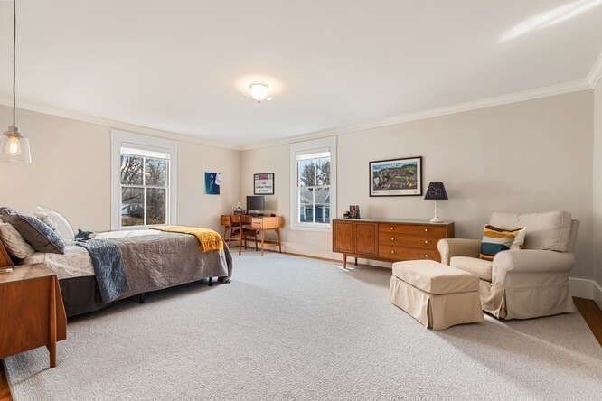 6 Hayes Avenue Lexington, MA 02420 - Photo 24 of 34 a spacious bedroom with two beds and a couch