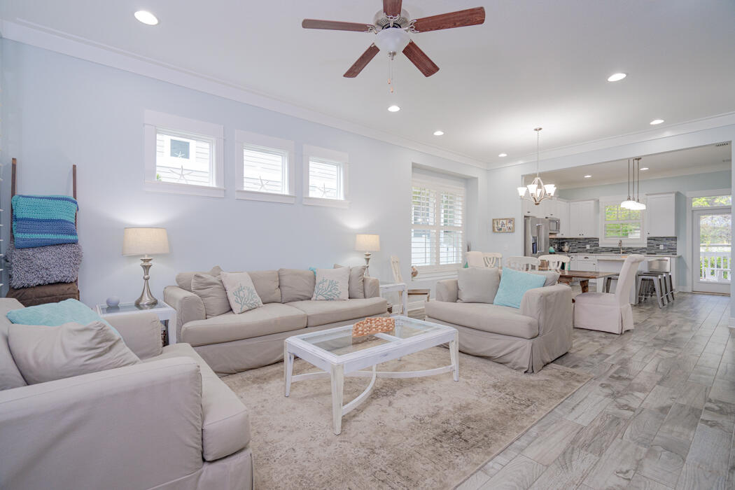 180 Grande Pointe Circle Inlet Beach, FL 32461 - Photo 3 of 40 a living room with furniture and a view of kitchen