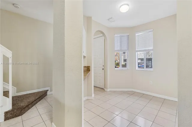 a view of an empty room