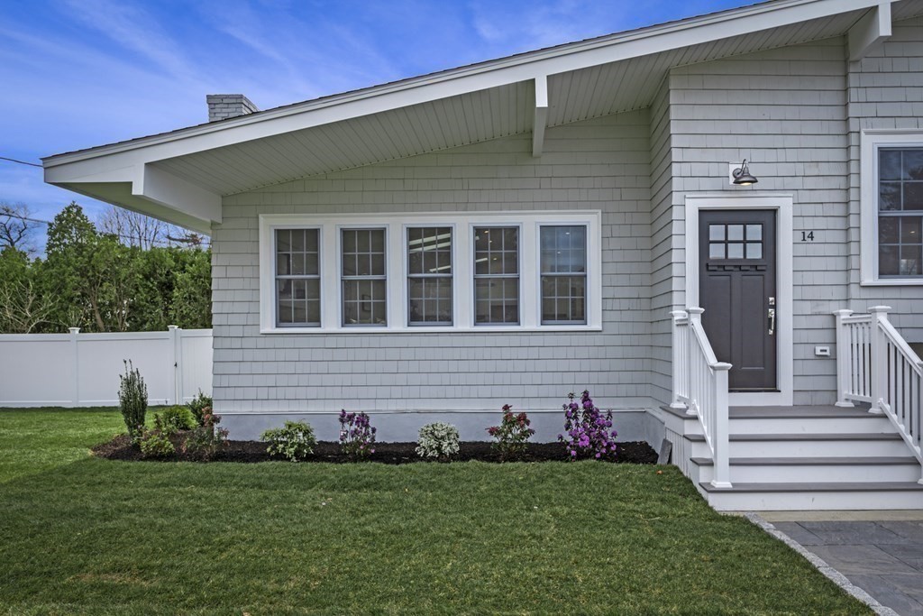 14 Colgate Road Marblehead, MA 01945 - Photo 33 of 35 a front view of a house with a garden