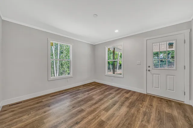 a view of an empty room