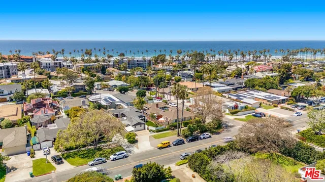 an aerial view of a city