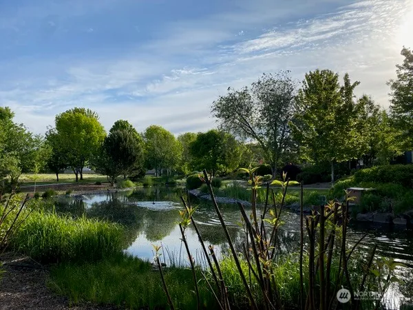 a view of an outdoor space with a lake view