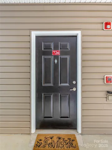 a view of a entryway door of the house