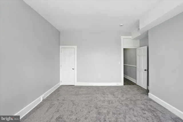 a view of an empty room