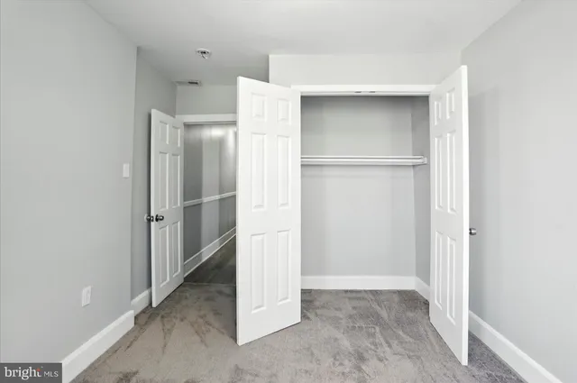 a view of closet area