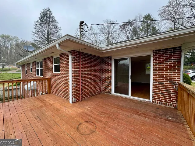 a view of a house with a balcony