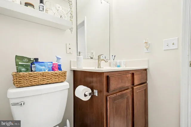 a bathroom with a sink and a vanity