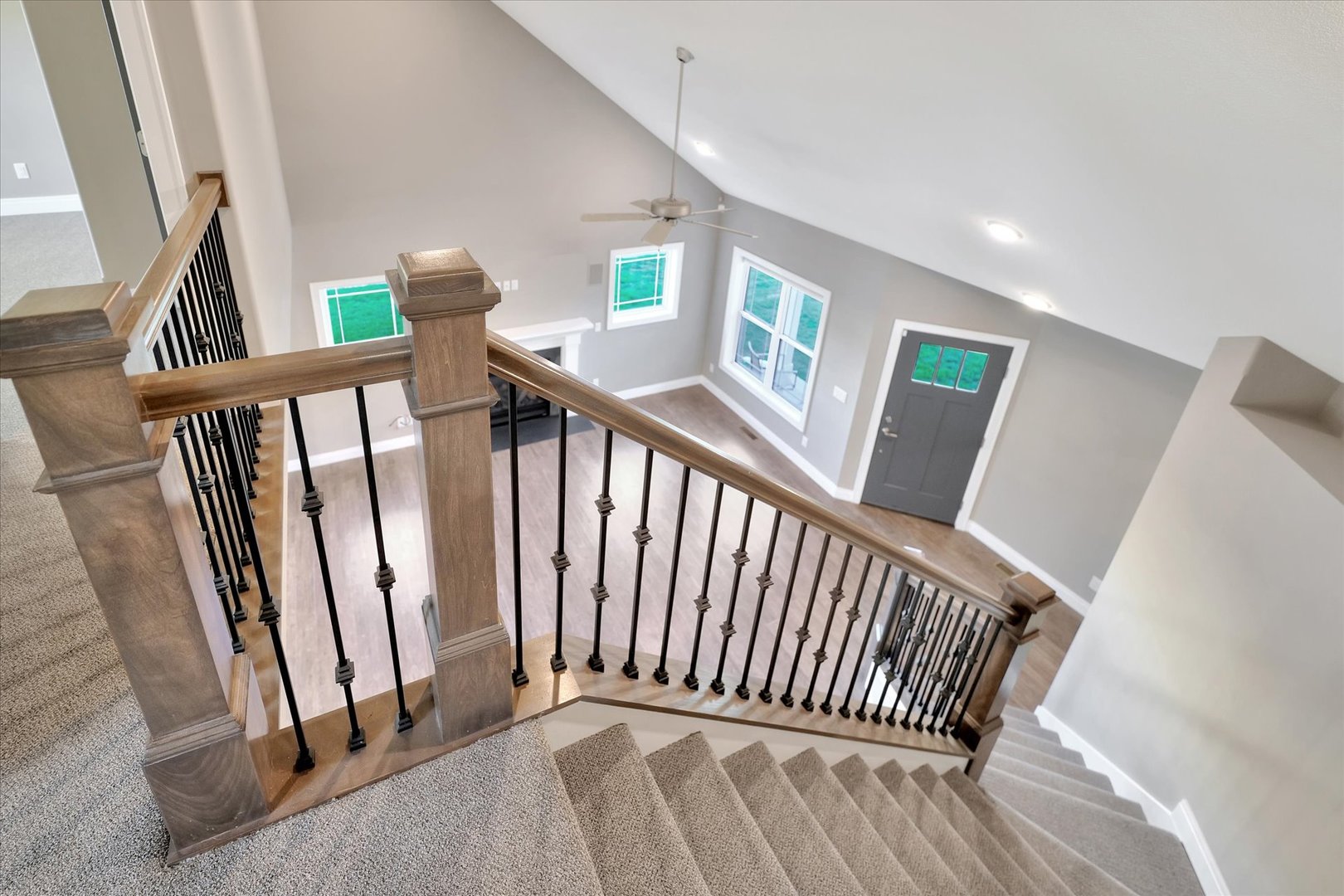 3402 Boulder Ridge Drive Champaign, IL 61822 - Photo 21 of 42 a view of a hallway with staircase