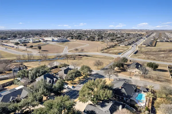 an aerial view of a city