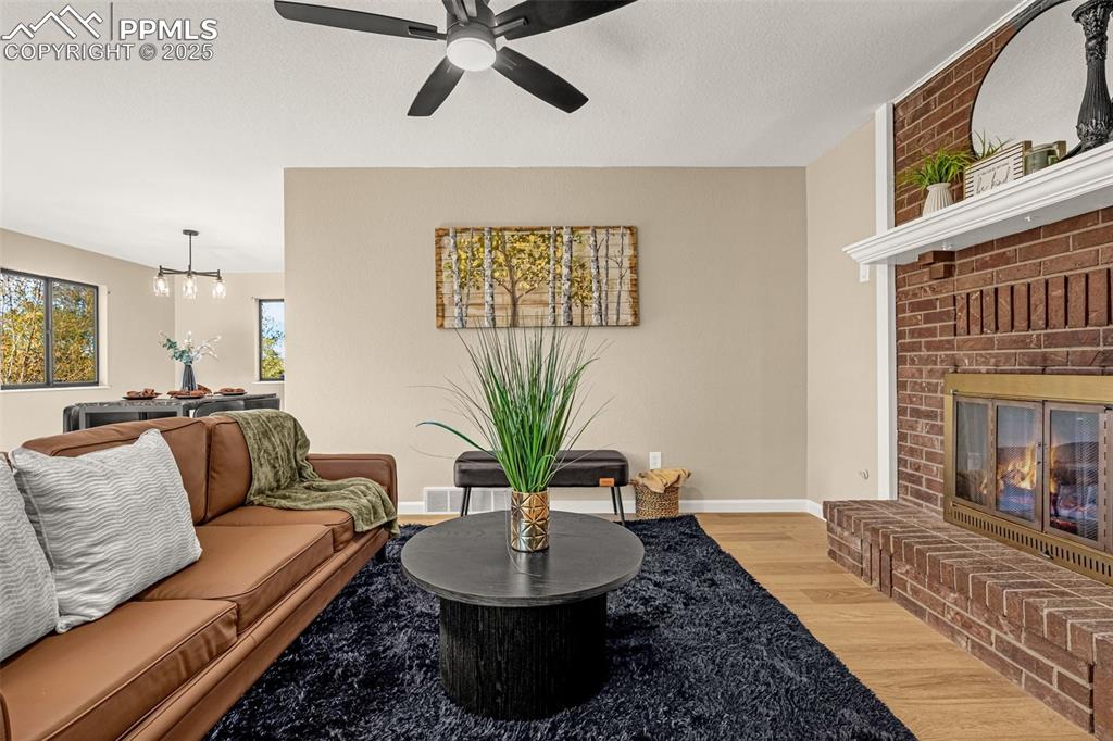 23 Newport Circle Colorado Springs, CO 80906 - Photo 30 of 49 a living room with furniture and a potted plant
