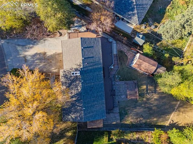 a view of city and mountain