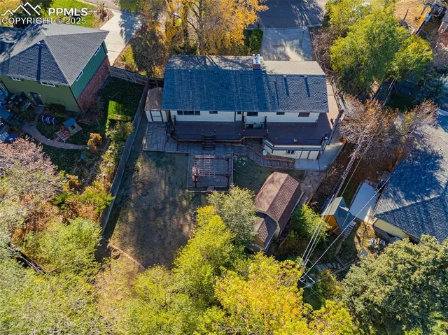 a view of city and mountain