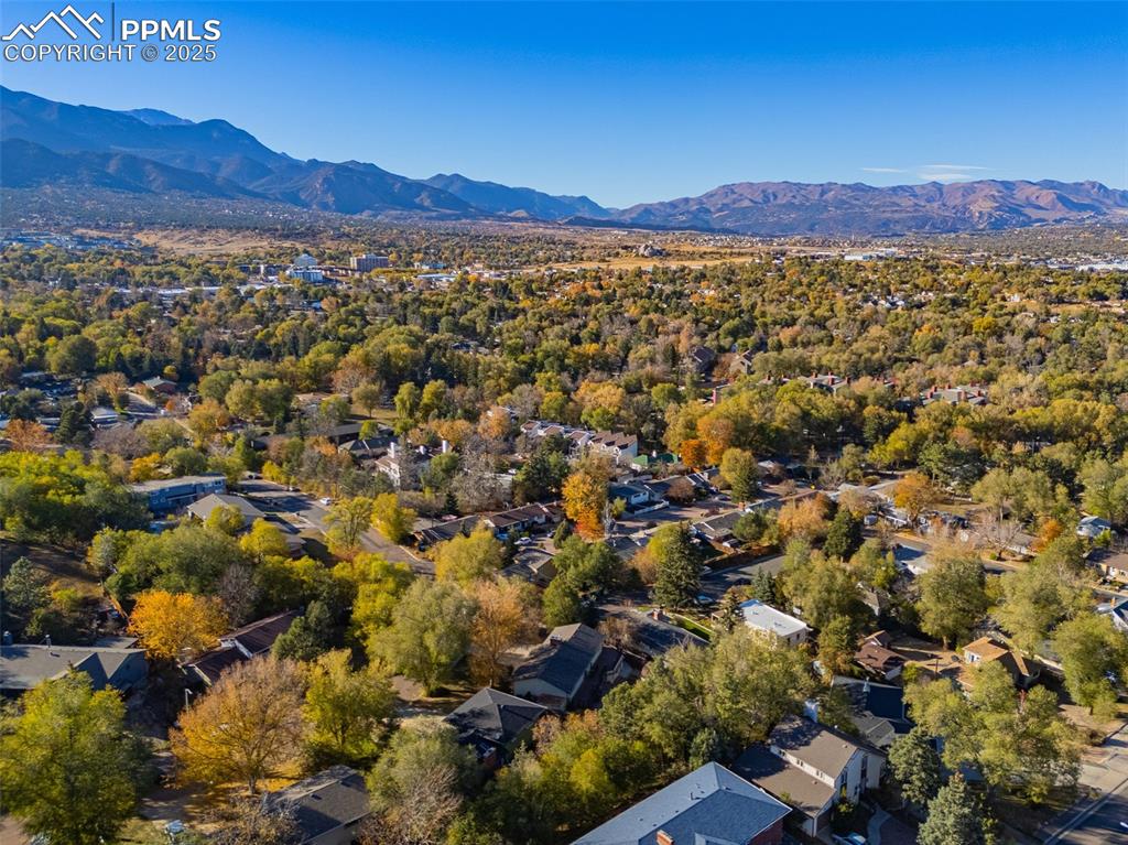 23 Newport Circle Colorado Springs, CO 80906 - Photo 47 of 49 an aerial view of residential house and mountain view