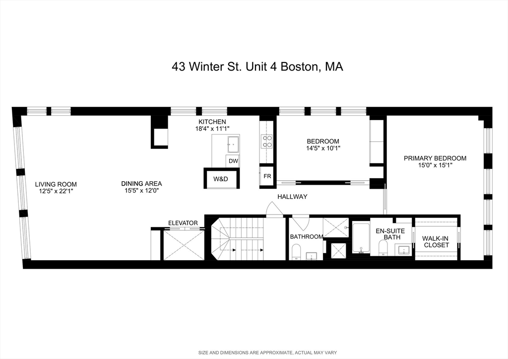 43-45 Winter Street, Unit 4 Boston, MA 02108 - Photo 24 of 24 a picture of a black and white photo