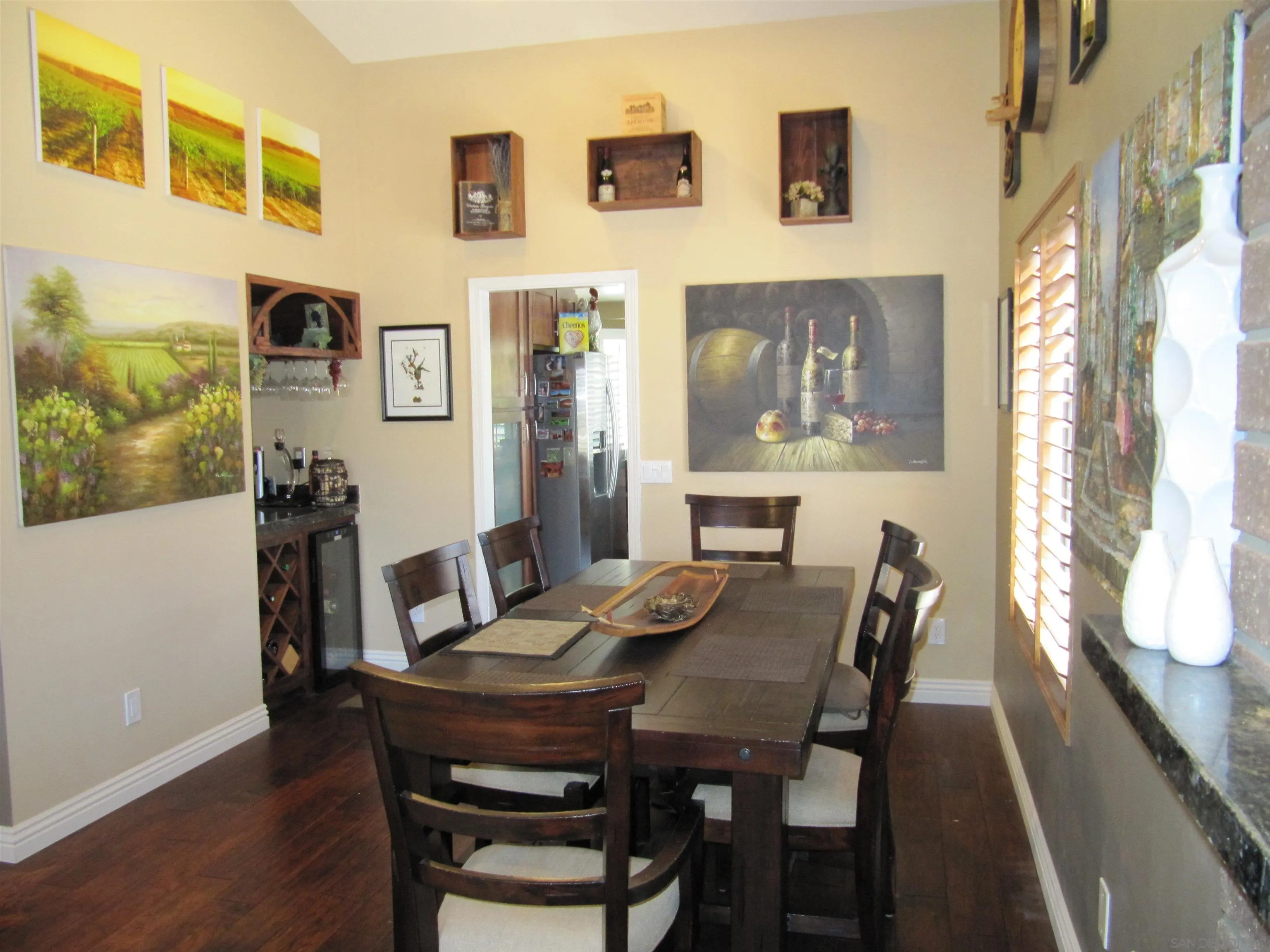 13236 Poway Hills Drive Poway, CA 92064 - Photo 5 of 19 a view of a dining room with furniture window and wooden floor