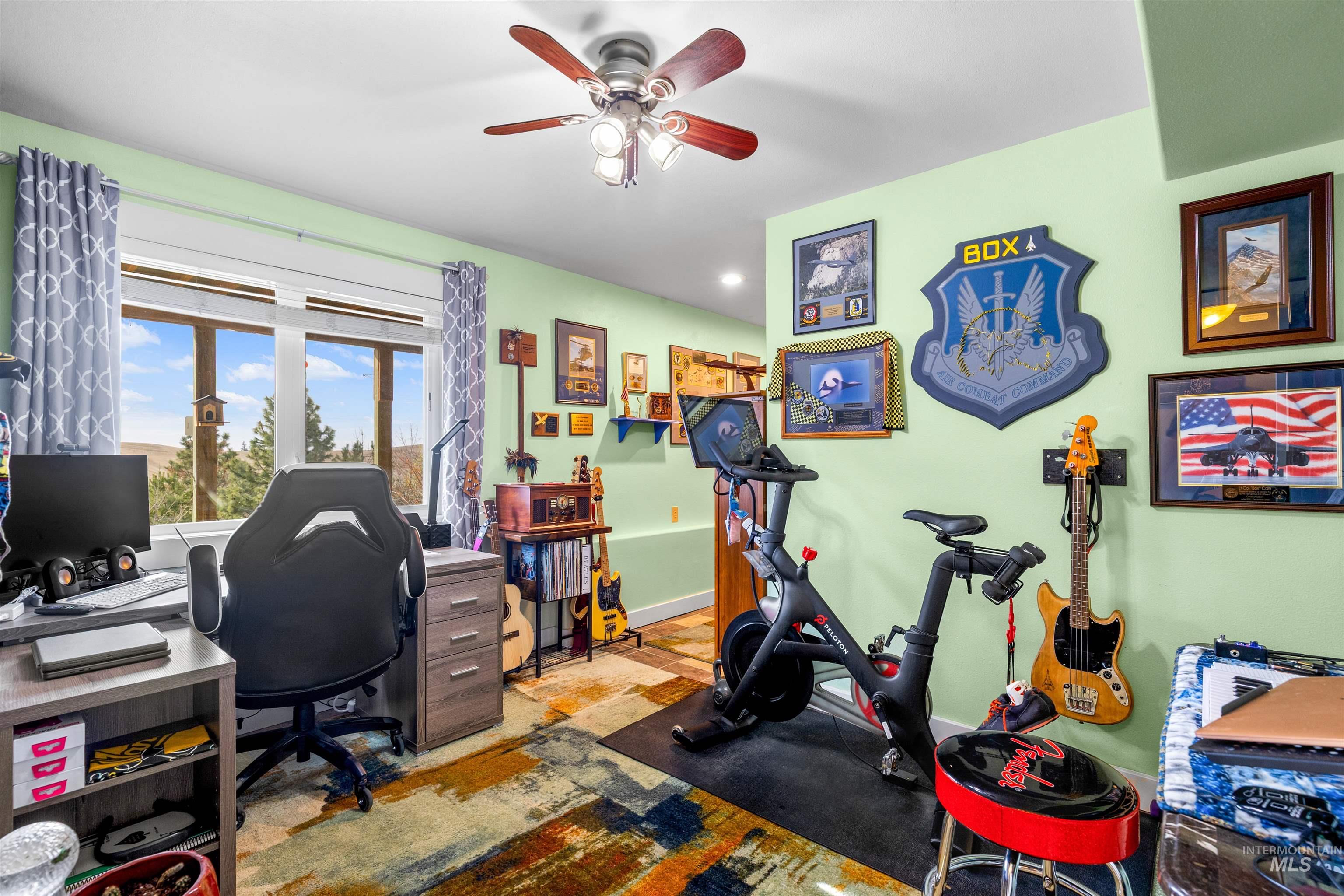 2435 Arborcrest Road Moscow, ID 83843 - Photo 33 of 48 Office featuring ceiling fan and recessed lighting