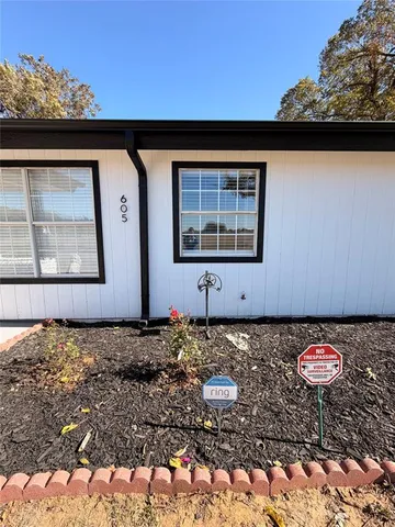 a front view of a house
