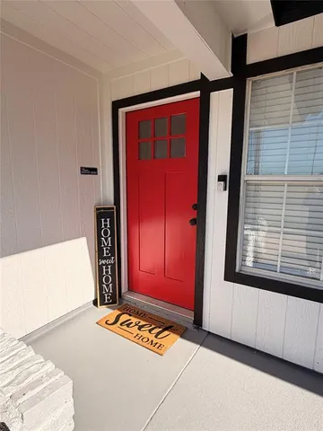 a view of front door of a house