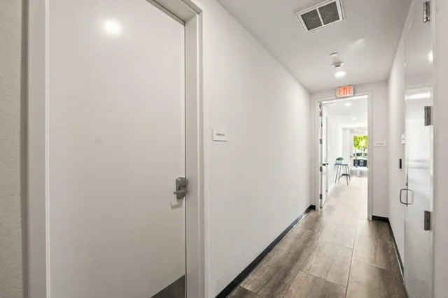 a view of a room with an empty space