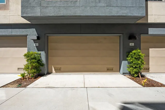 a front view of a building