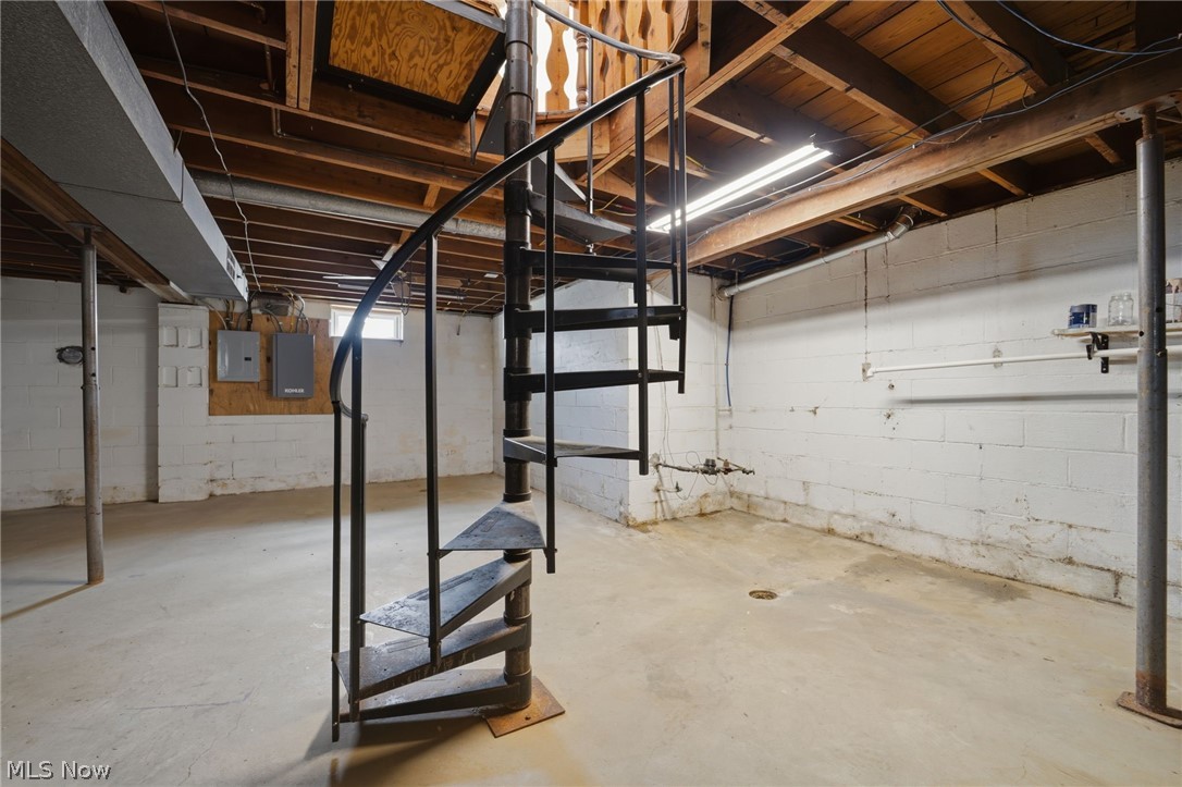 205 Claridon Road Chardon, OH 44024 - Photo 22 of 30 Basement with stairs and cellar walk-up